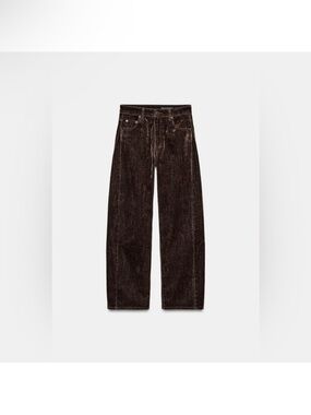 Zara balloon leg jeans- chocolate brown